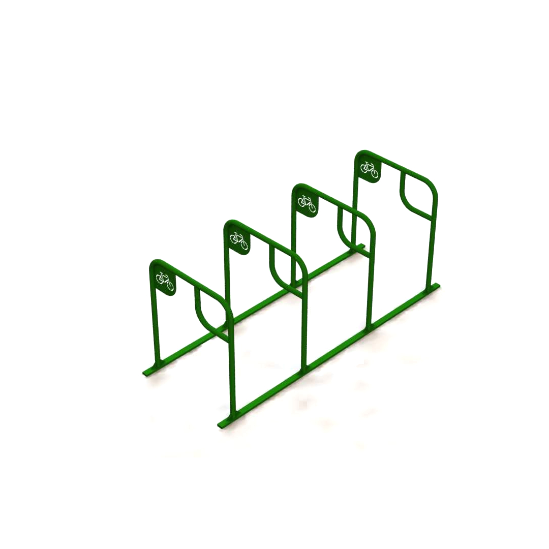 Urban design for bicycle parking lots in city.